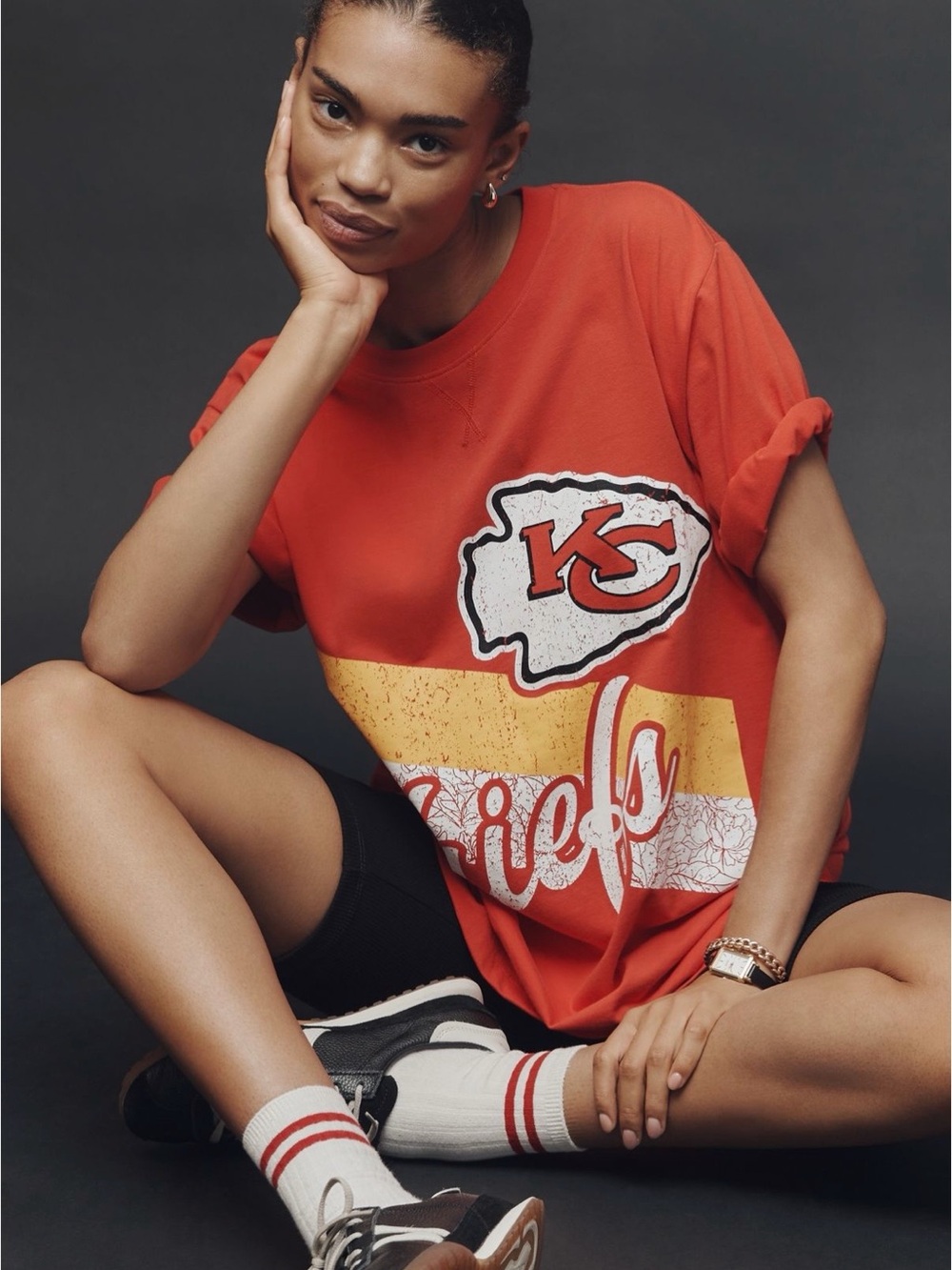 Anthropologie x The Wild Collective - Kansas City Chiefs Graphic Tee Sz XS
